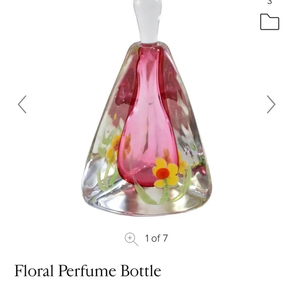 Floral Perfume Bottle - Picture 2 of 2